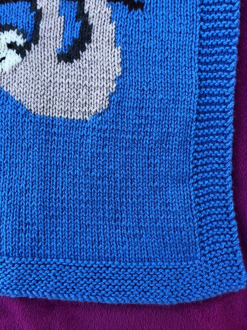 Sloth Baby Blanket Knitting Pattern Chunky/bulky Weight Yarn Etsy