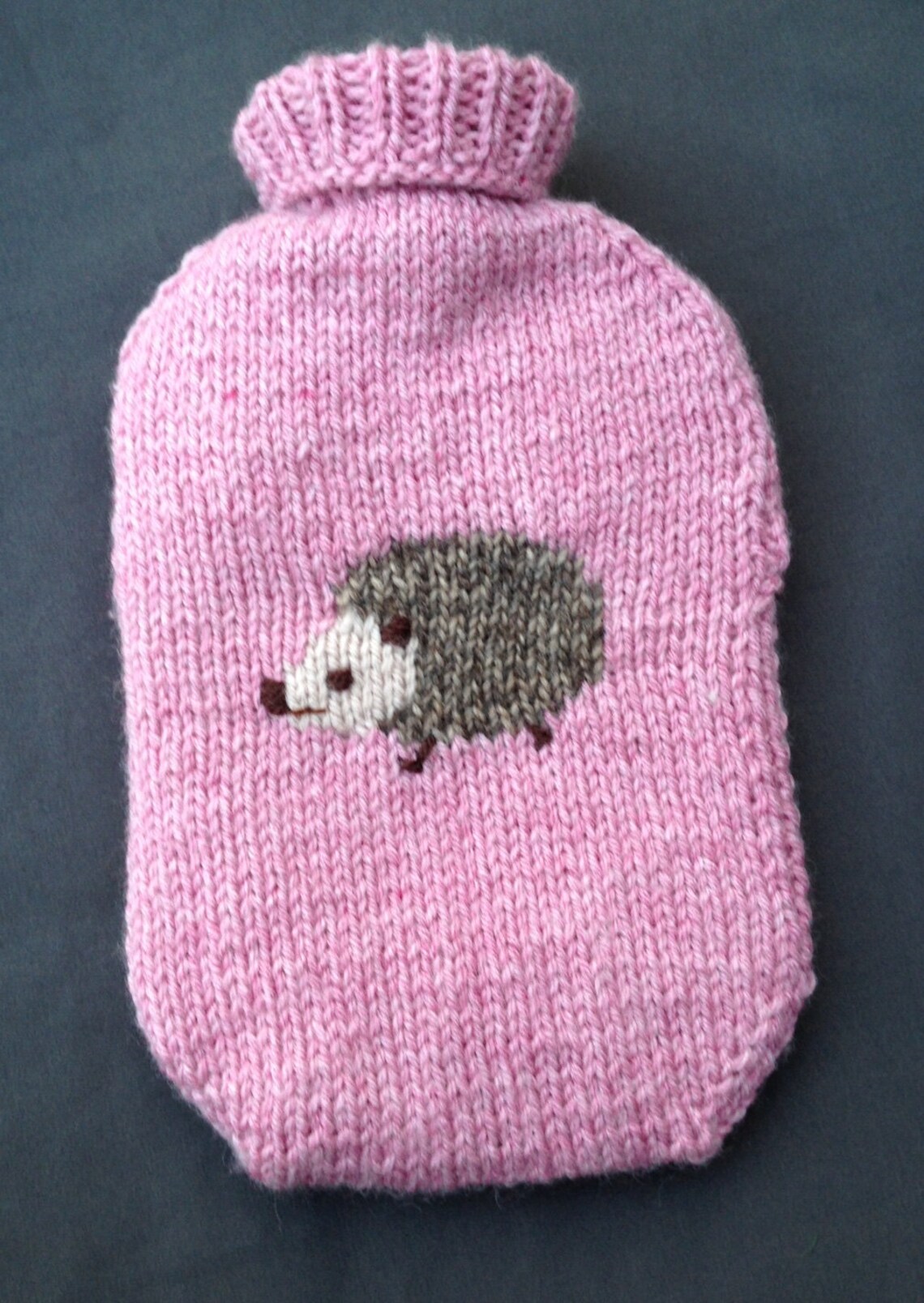 Hedgehog Hot Water Bottle Cover Knitting Pattern for a 2 Etsy
