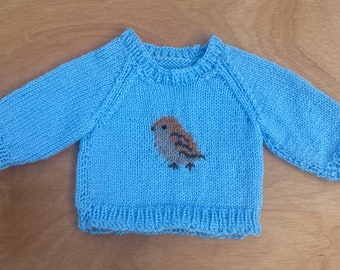 Sparrow Baby Sweater, 0-3 months