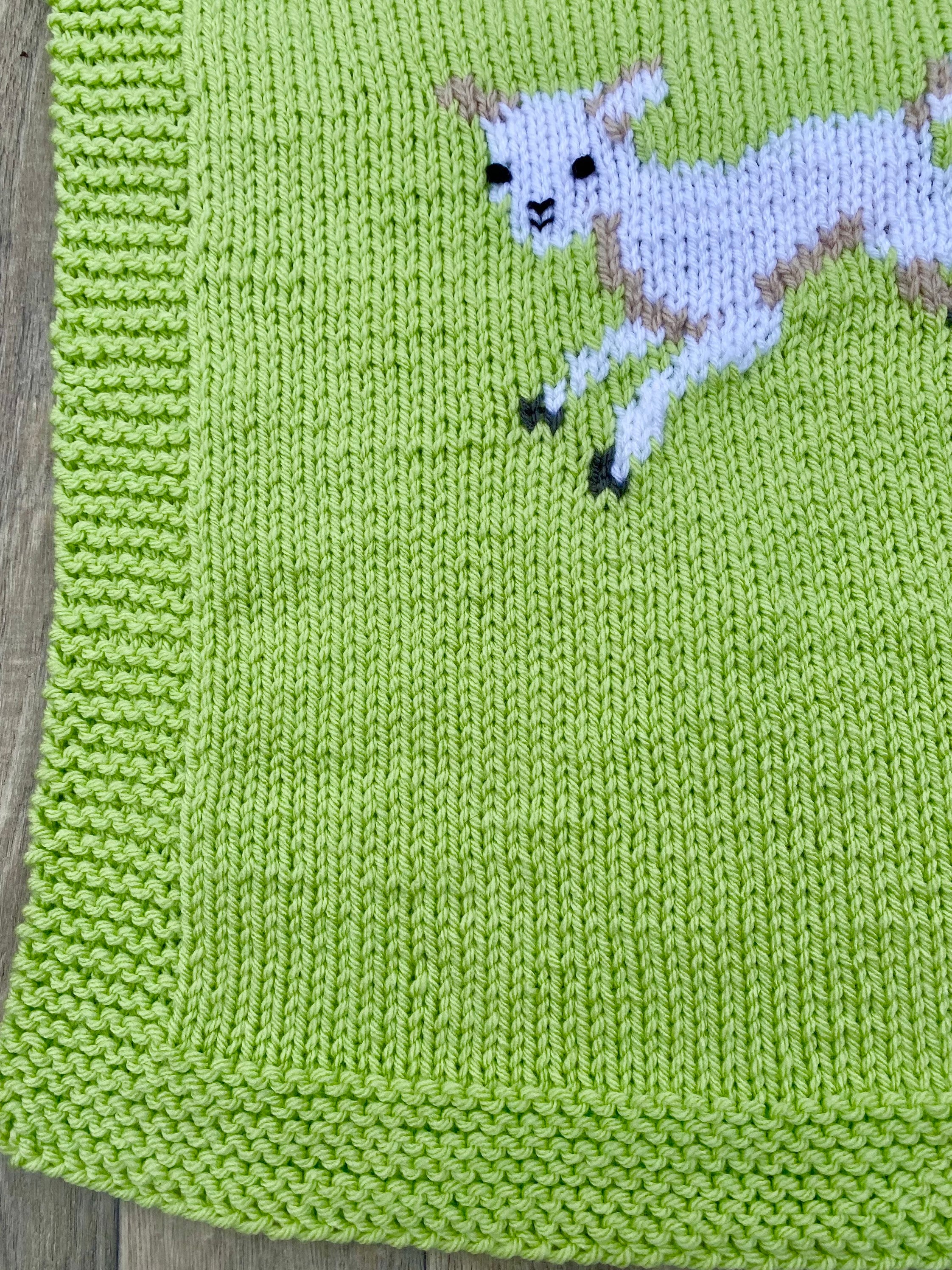 Lamb Baby Blanket, Knitting Pattern Etsy UK