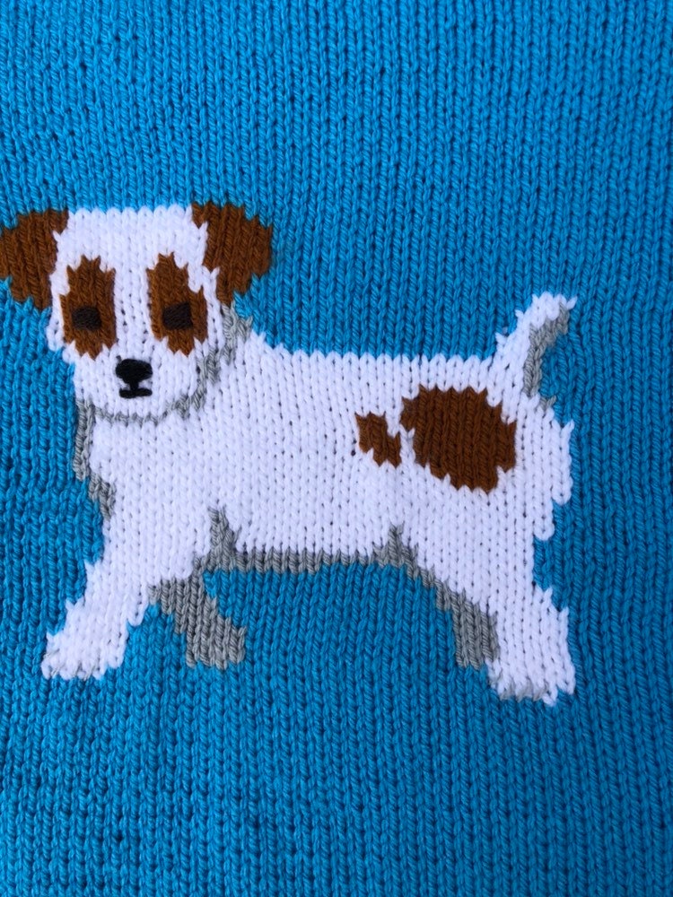 Jack Russell Dog Print Pattern Hooded Blanket