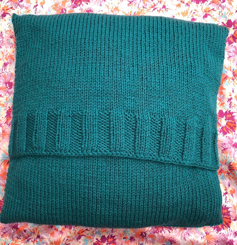 Lotus Flower Cushion Cover knitting pattern 20 x 20 inches. Etsy