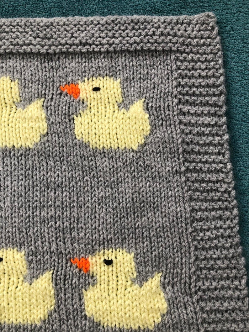 Duck Baby Blanket Knitting Pattern Etsy UK