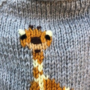 Giraffe Hot Water Bottle Cover, knitting pattern. image 5