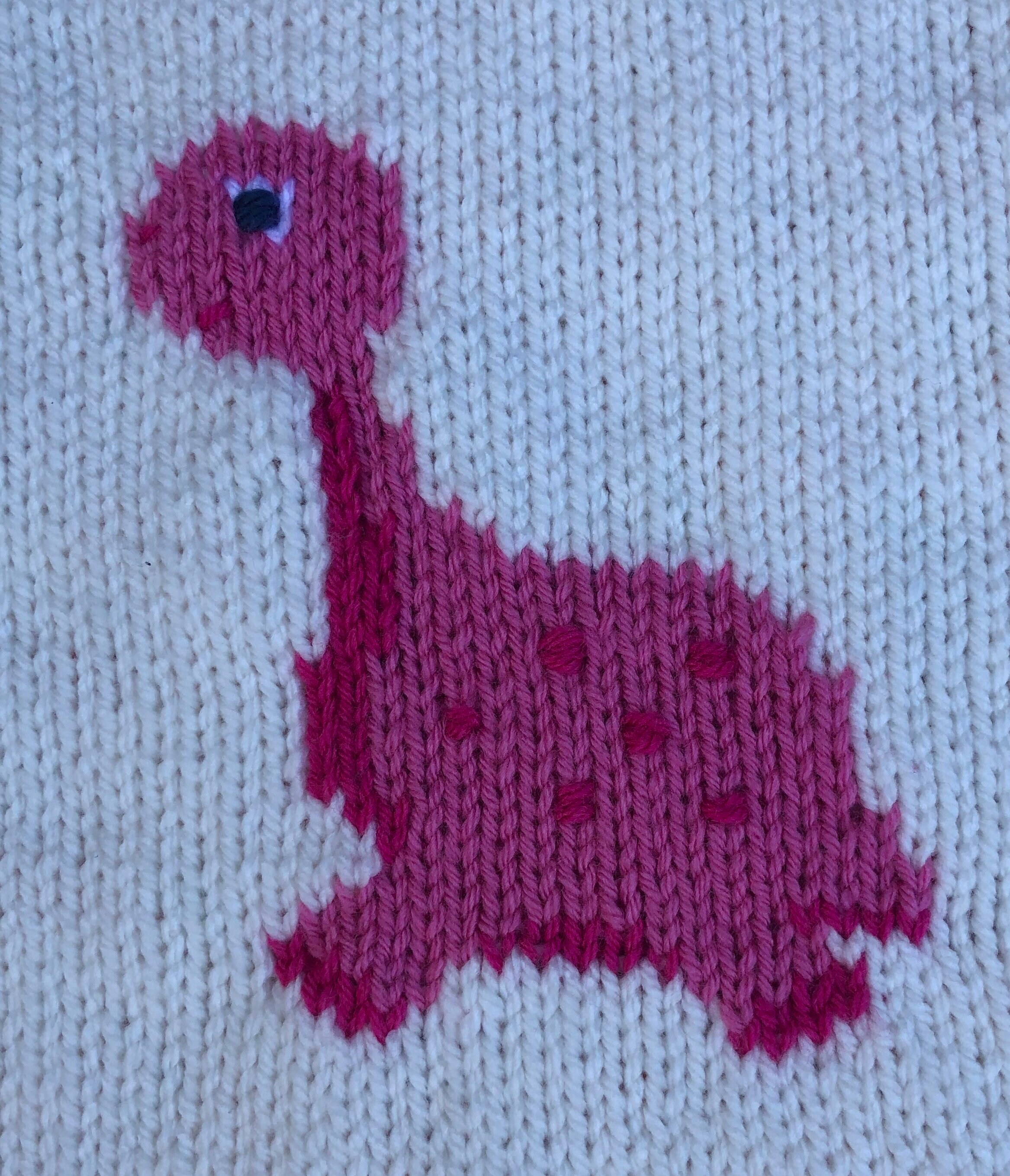 Dinosaur baby blanket download knitting pattern cute pram Etsy