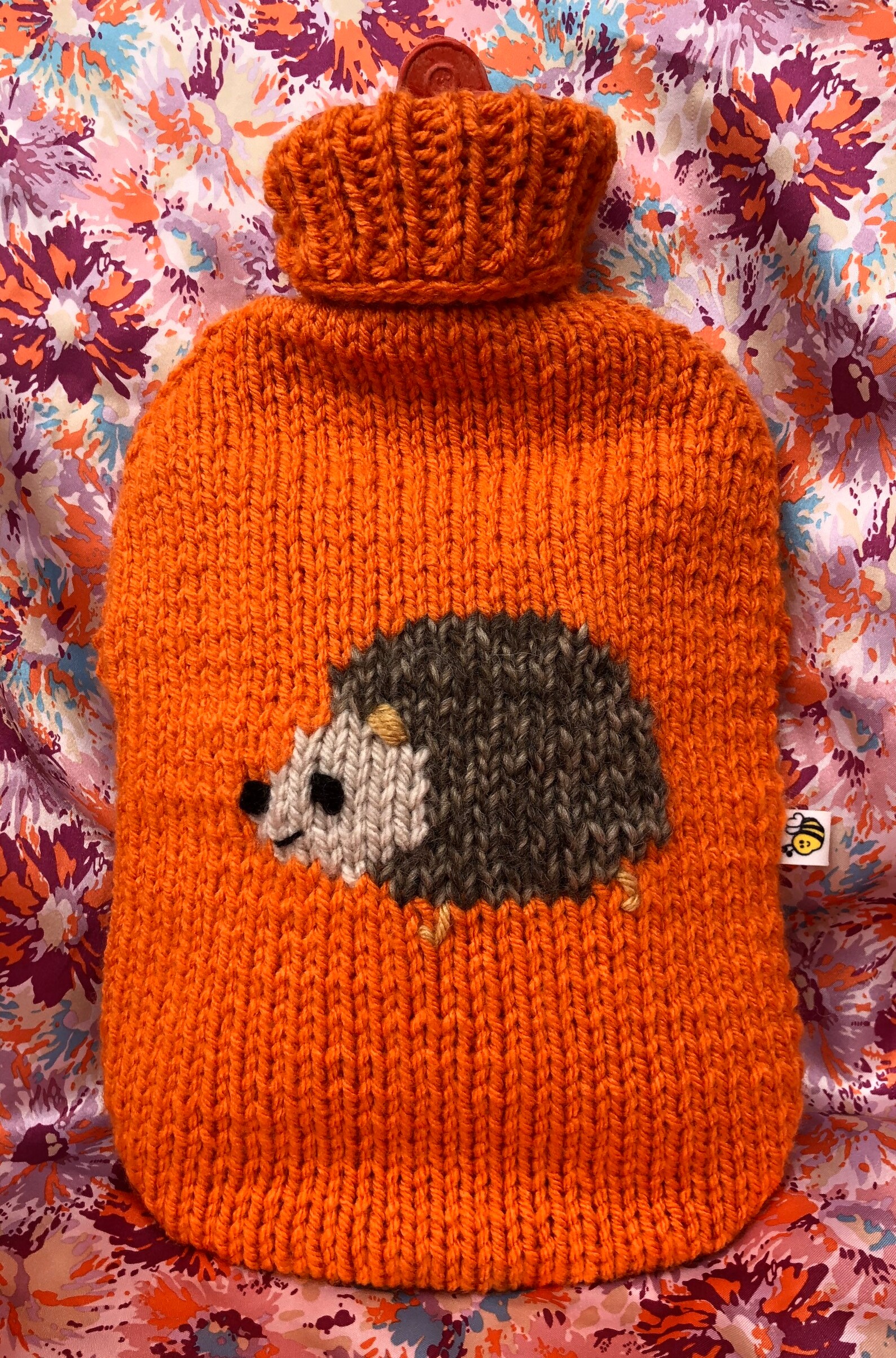Hedgehog Hot Water Bottle Cover, Knitting Pattern Etsy