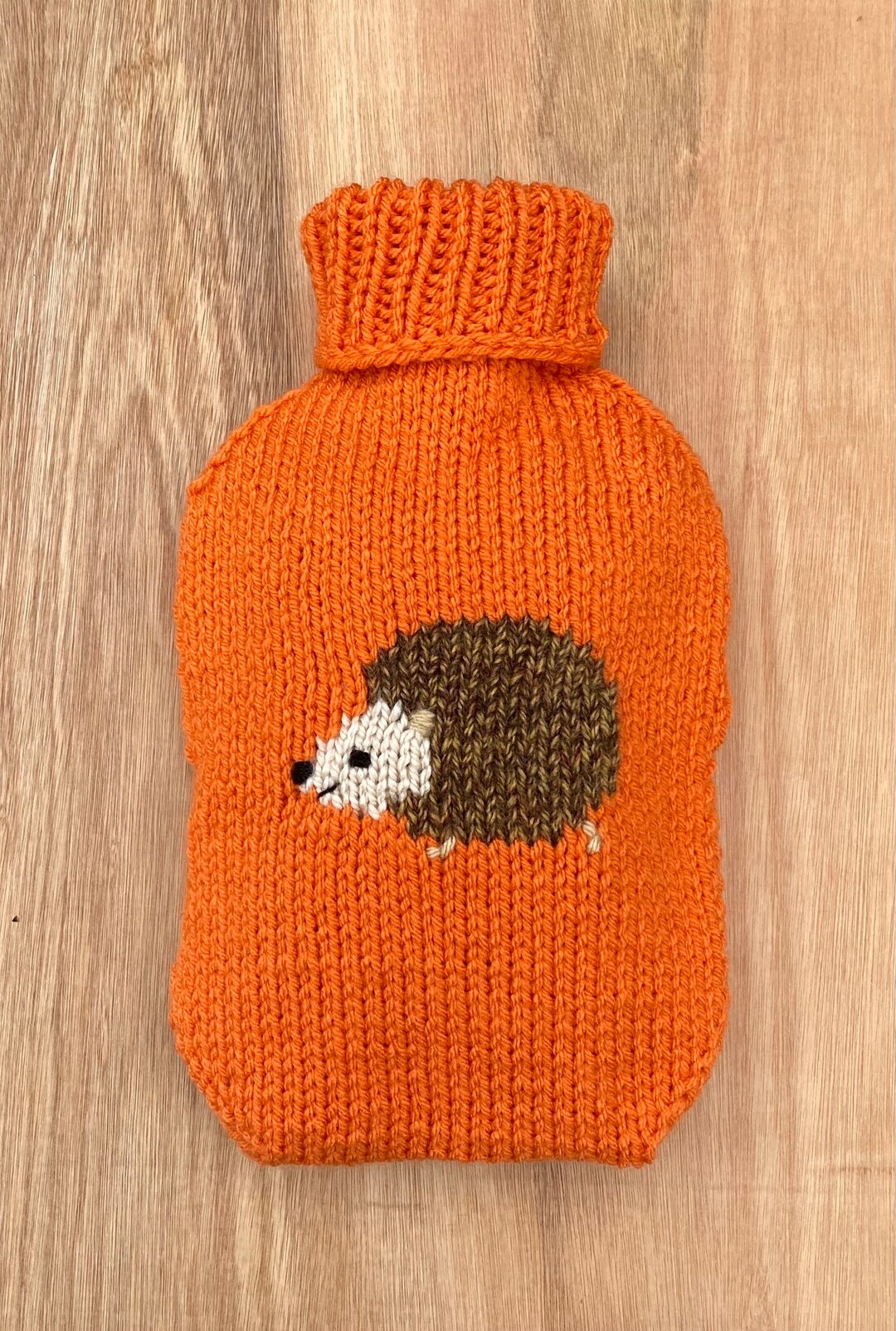 Hedgehog Hot Water Bottle Cover, Knitting Pattern Etsy UK
