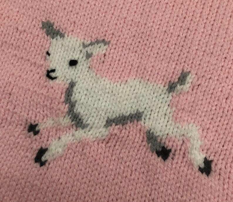 Lamb Baby Blanket Knitting Pattern Etsy