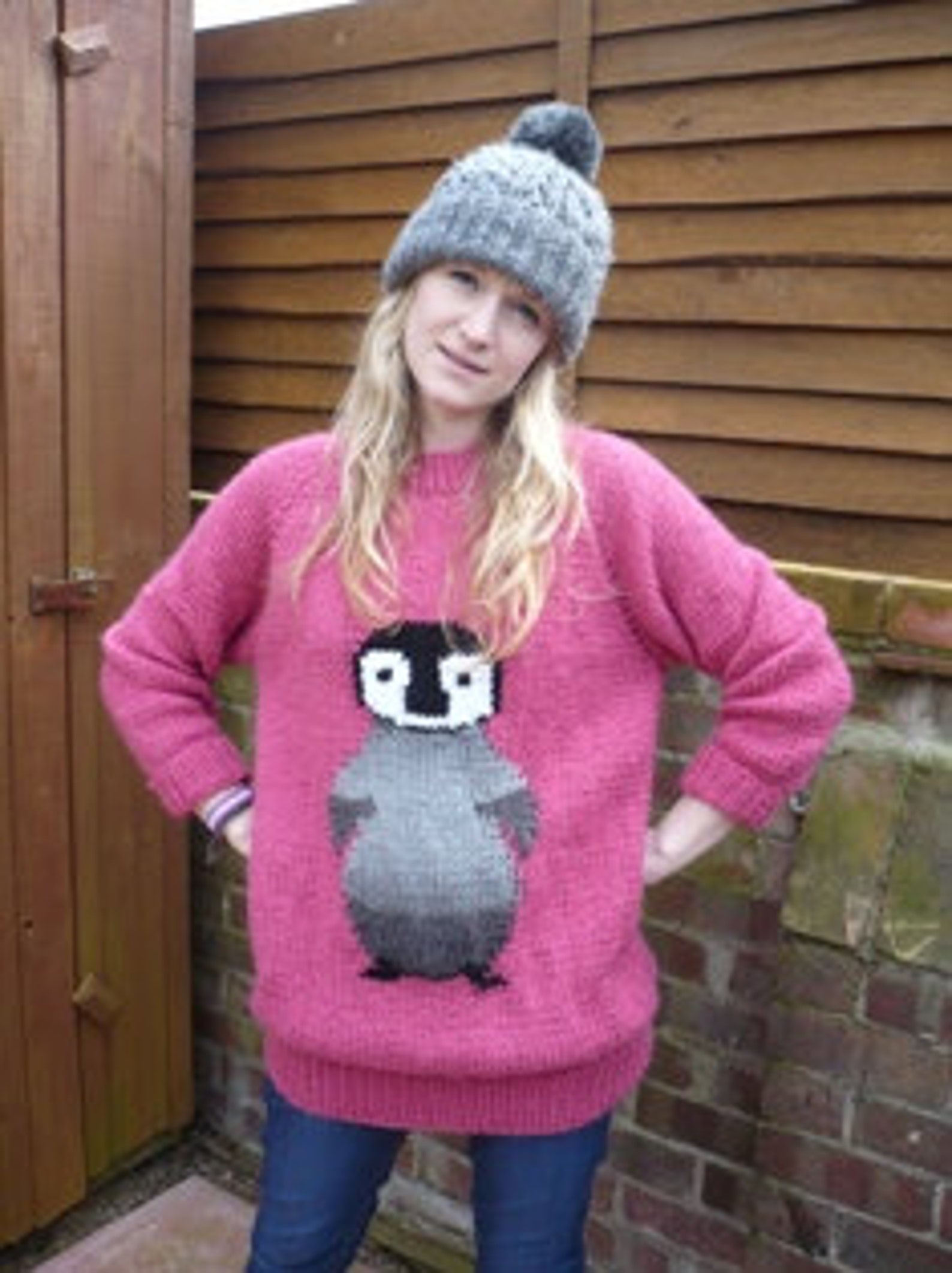 Baby penguin sweater chunky/bulky knitting pattern easy Etsy