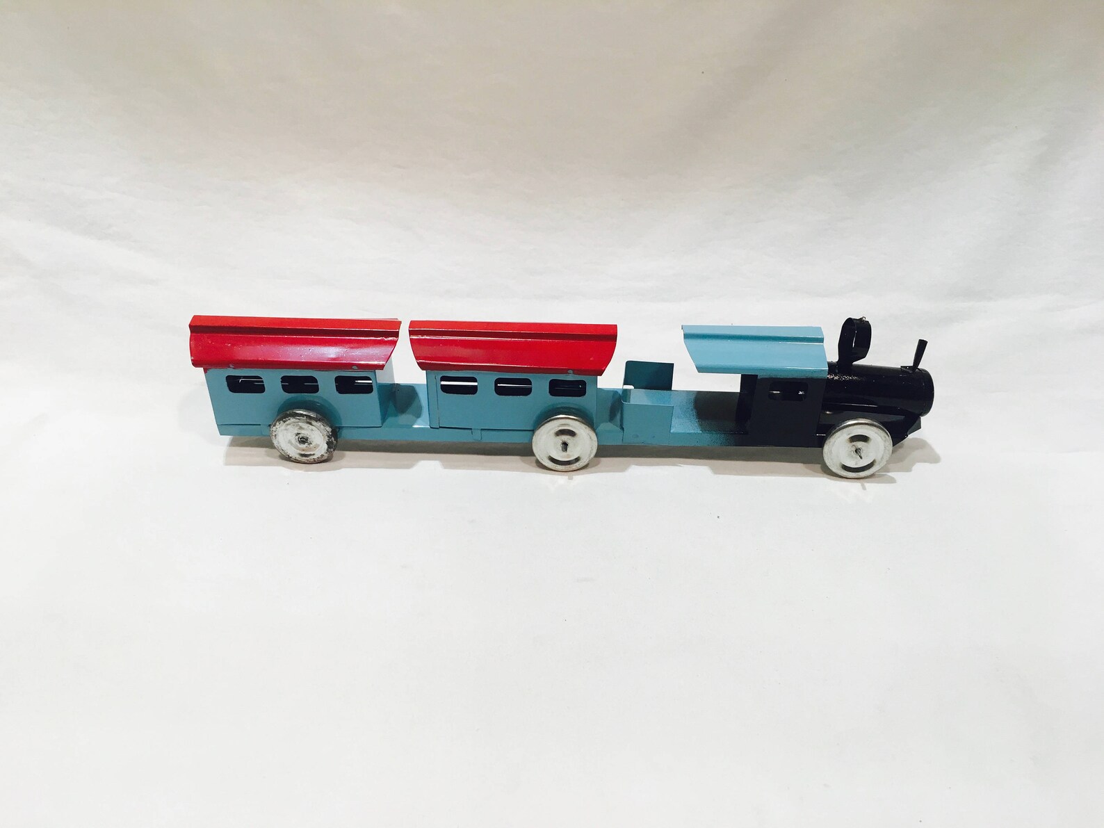 toy train in a tin