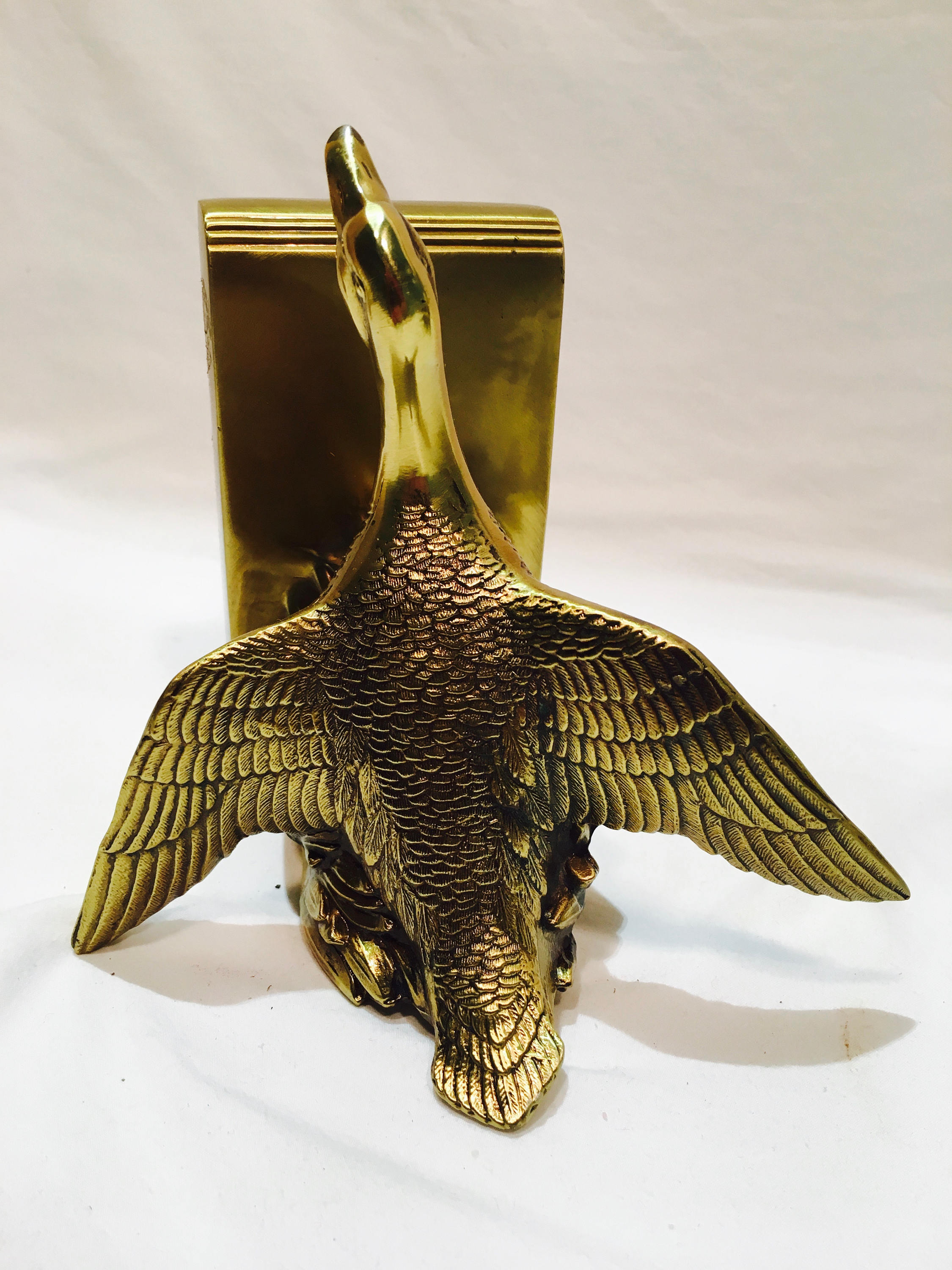 2 Brass Duck Bookends Duck hunter bookends Brass Ducks duck Etsy