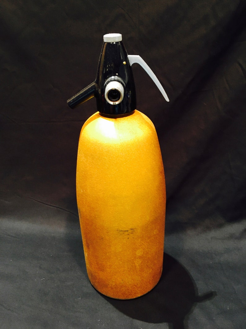 Gold Seltzer Bottle Vintage Seltzer Bottle Kidde Soda King Etsy