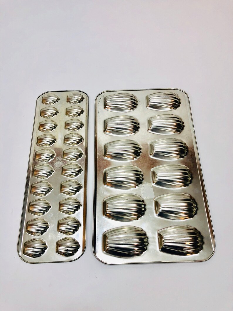 Vintage Madeleine Molds Small Madeleine Molds Large Etsy