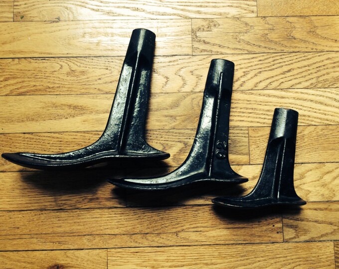 Cobbler Cast Iron Shoe Form Trio Metal Shoe Form Cast Iron Etsy