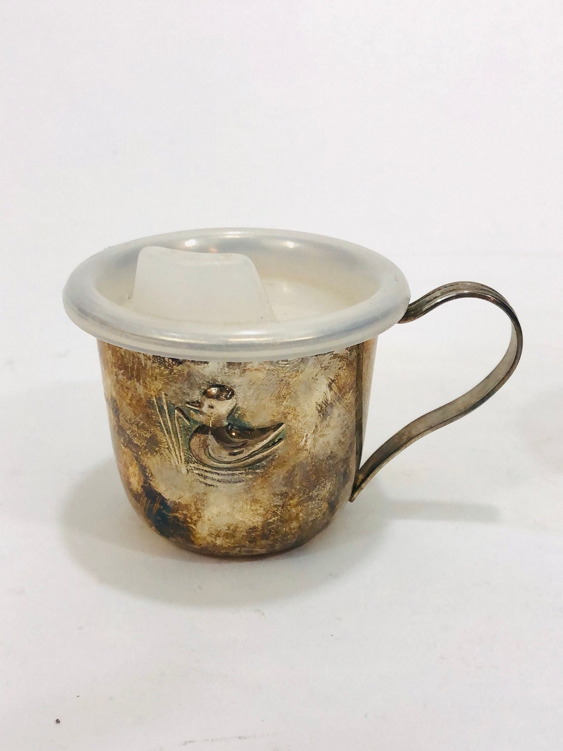 2 Vintage Silver Baby Cups Baby First Cup Silver Sippy Cup Etsy España