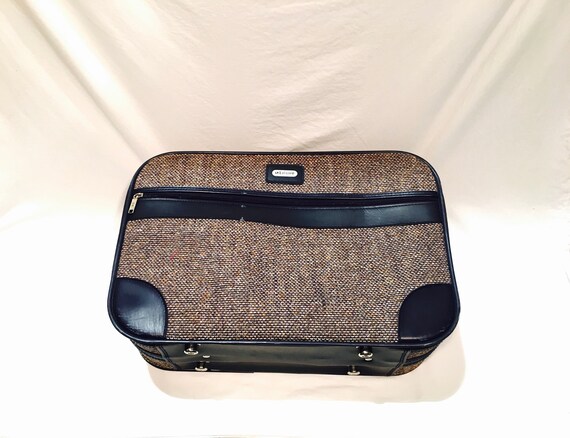 tweed suitcase