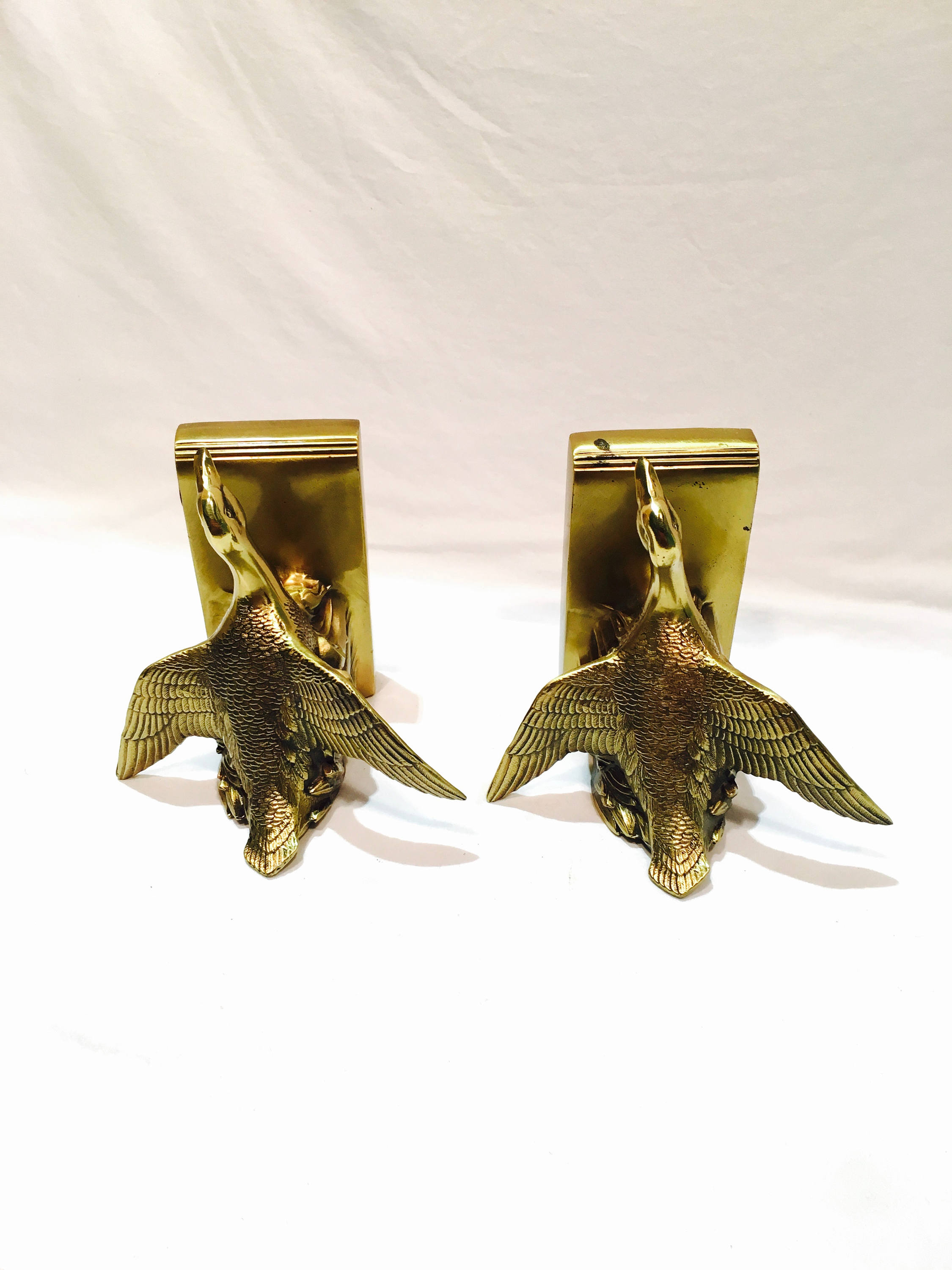 brass duck bookends brass duck bookends