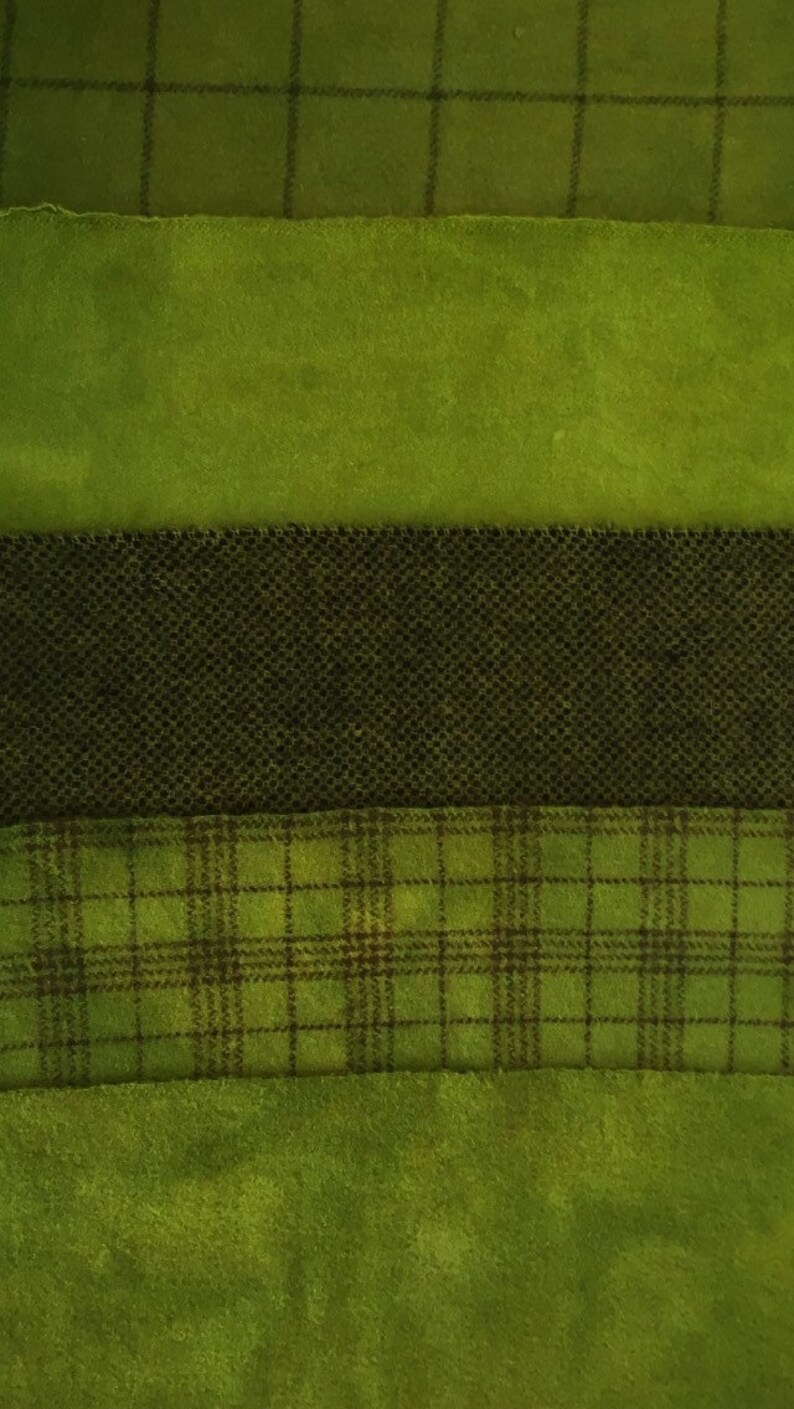 KEY LIME TEXTURES Hand Dyed and Felted Wool for Rug Hooking Etsy