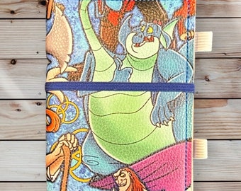 Midevil dinosaurs (cropped head) mini notebook and cover and pen holder