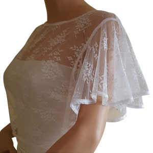 Women's Ivory  bridal lace over top in sizes 8 to 18 UK