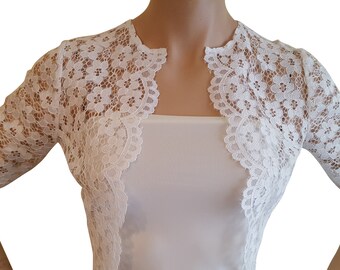 white lace jackets uk