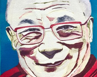 Dalai Lama Portrait by French Quarter Artist Ginger