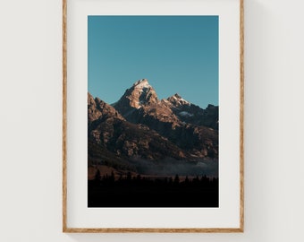 Grand Teton Sunset Print: Rocky Mountain Landscape Photography