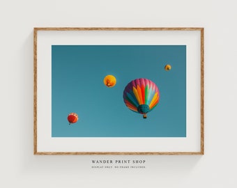 Large Wall Art Prints Colorful Wall Art Hot Air Balloon Decor Hot Air Balloon Print Hot Air Balloon Wall Decor Hot Air Balloon Gifts