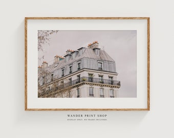 Paris Architecture Print: Parisian Apartment Photography, European Wall Art