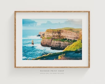 Cliffs of Moher Print: Ireland Landscape Photography, Coastal Wall Art