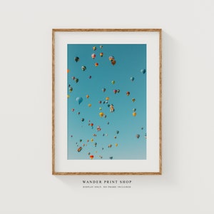 Albuquerque Balloon Fiesta Print: Colorful Hot Air Balloon Photography