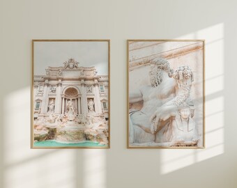 Trevi Fountain Rome Statue Rome Print Rome Travel Rome Travel Print Rome Wall Art Rome Wall Decor Rome Art Rome Art Print Statue