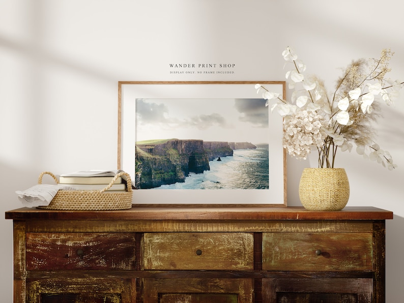 Cliffs of Moher Photograph, Large Wall Decor, Ireland Landscape Wall Art, Nature Art, Ireland