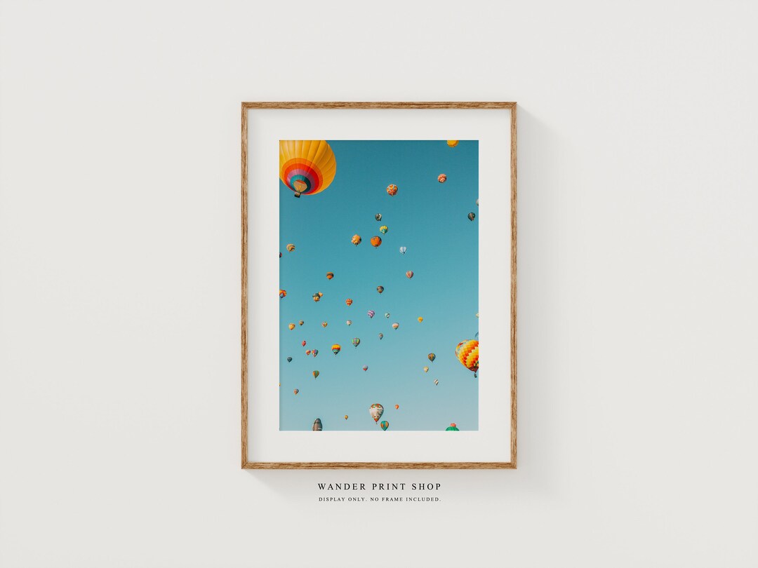 Large Wall Art Prints Colorful Wall Art Hot Air Balloon Etsy