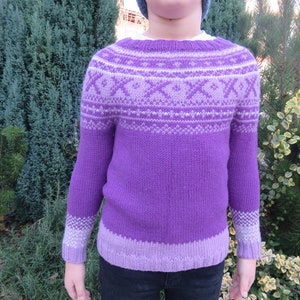 Children&#39;s Nordic jumper for 7-8 year olds