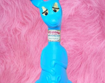 Avon Mama Kangaroo 'N Me Two Bubble Bath Bottle, Empty, Vintage Collectible