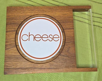 Goodwood Cheese Board With Plastic Tray, Genuine Teak, MCM Kitchen