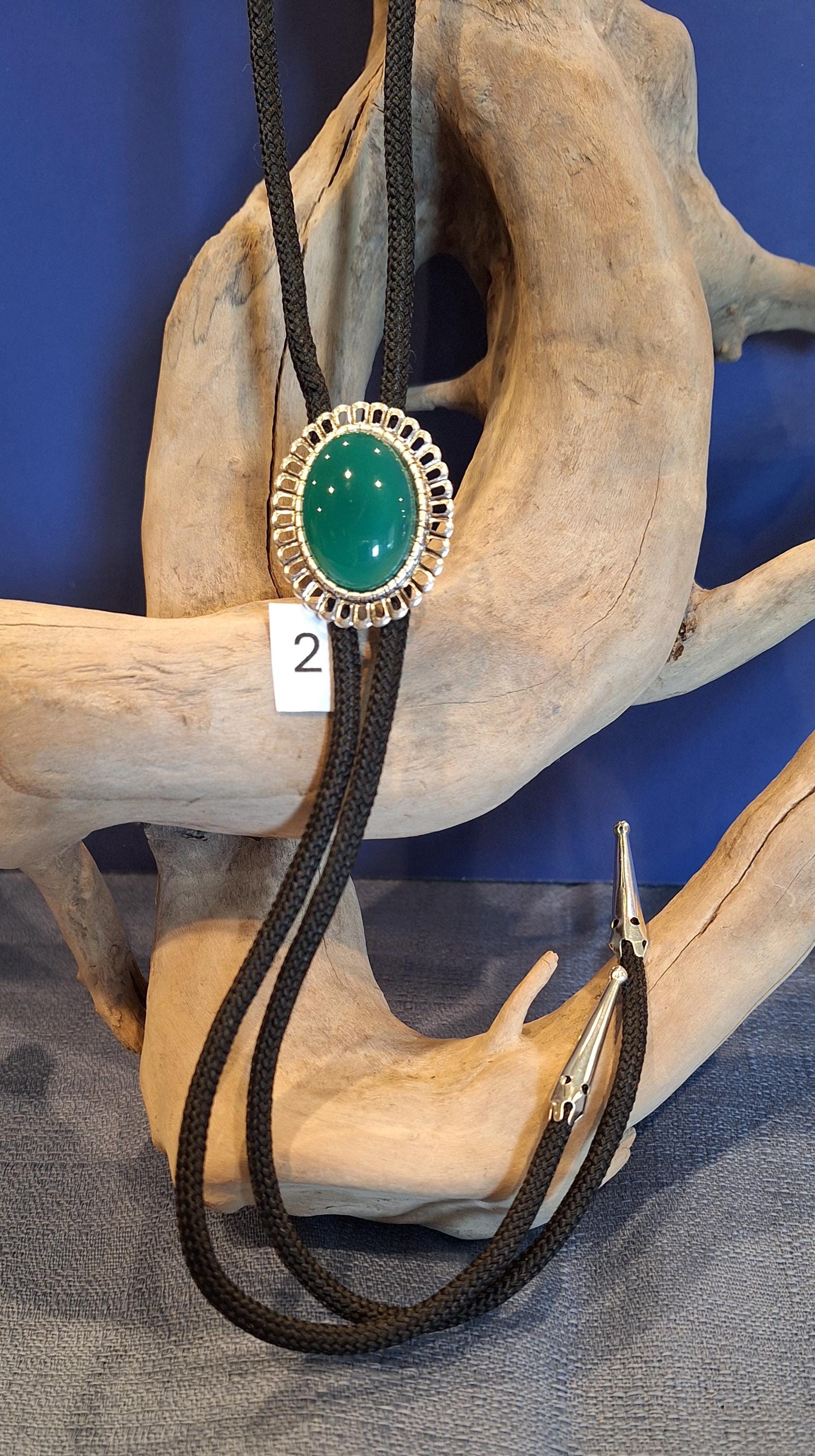 Gemstone Bolo Tie – Southwestern Style, Unisex Lariat Necklace - Etsy