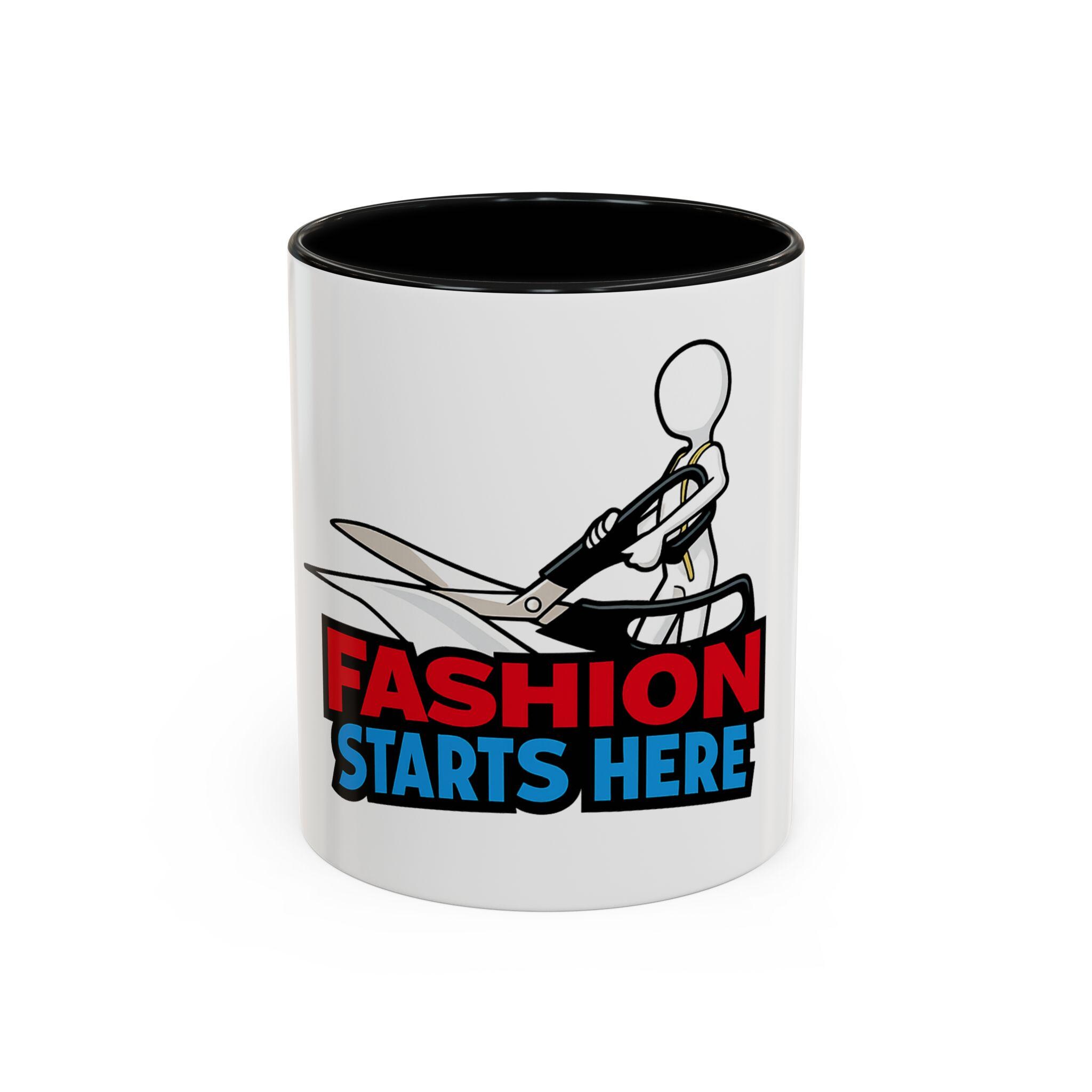 Fashion Mug Listing Ceramic Mug 11oz Fashion History – Red Acadianne main image 2