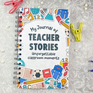 Teacher Memory Book & Keepsake Journal, Teacher Appreciation Gift, Thank You Gift for Teacher, End of Year Teacher Gift, Journal for Teacher