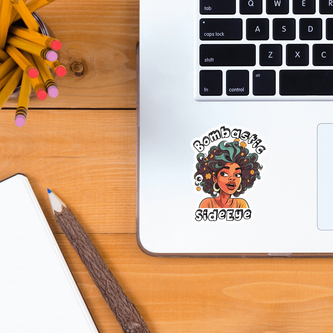 Meme Sticker, Bombastic Side Eye Meme Sticker | Melanin Sticker ...