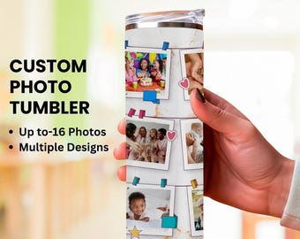 Custom Photo Collage Tumbler: Personalized Keepsake Gift