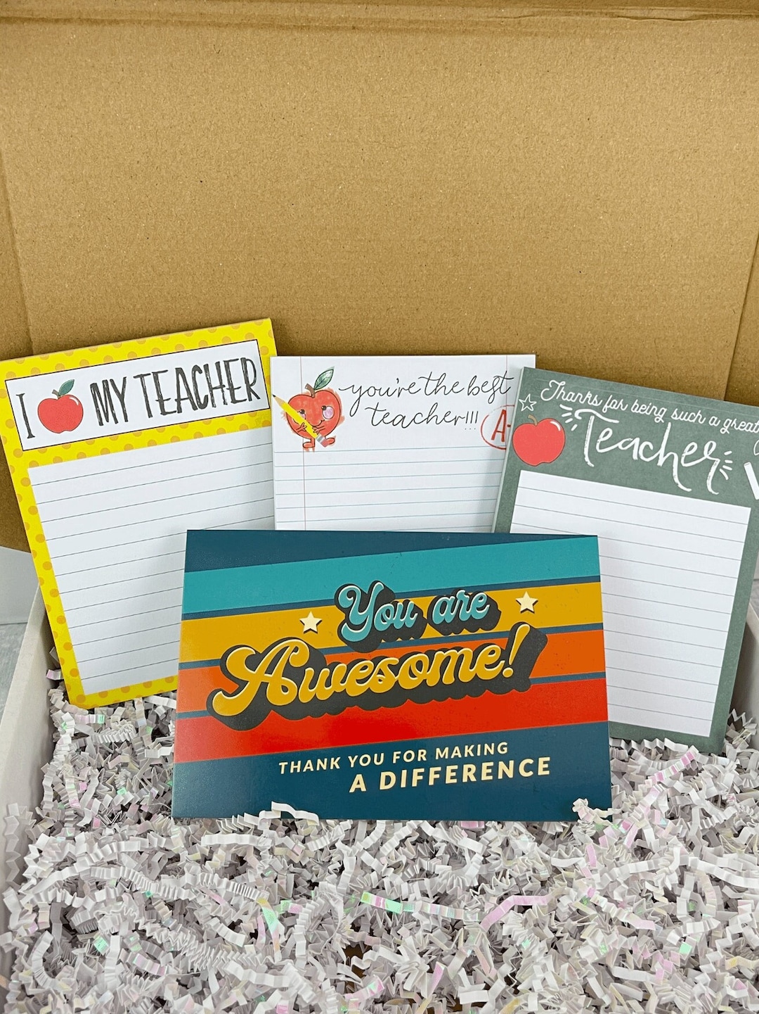 Teacher Notepads (set of 3) Gift Set, Teacher Stationery Gift, School ...