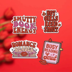 Smut Sticker, Smut Sticker Gift Pack, Bookish sticker, Romance Sticker, Smut Sticker Bundle, Smutty Vibes Sticker, BookLover, Kindle Sticker
