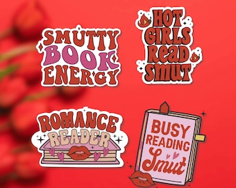Smut Sticker, Smut Sticker Gift Pack, Bookish sticker, Romance Sticker, Smut Sticker Bundle, Smutty Vibes Sticker, BookLover, Kindle Sticker
