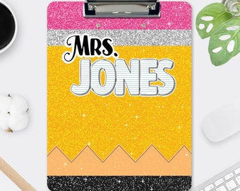 Personalized Teacher Clipboard: Custom Name, Appreciation Gift