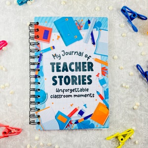 Teacher Memory Journal, Thank You Gift for Teacher, Teacher Appreciation Gift, End of Year Teacher Gift, Keepsake Journal for Teachers
