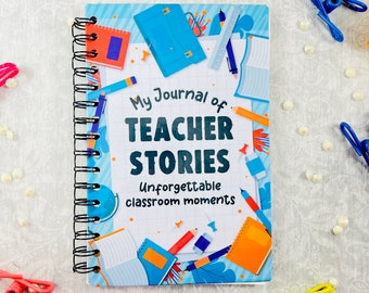 Teacher Memory Journal, Thank You Gift for Teacher, Teacher Appreciation Gift, End of Year Teacher Gift, Keepsake Journal for Teachers