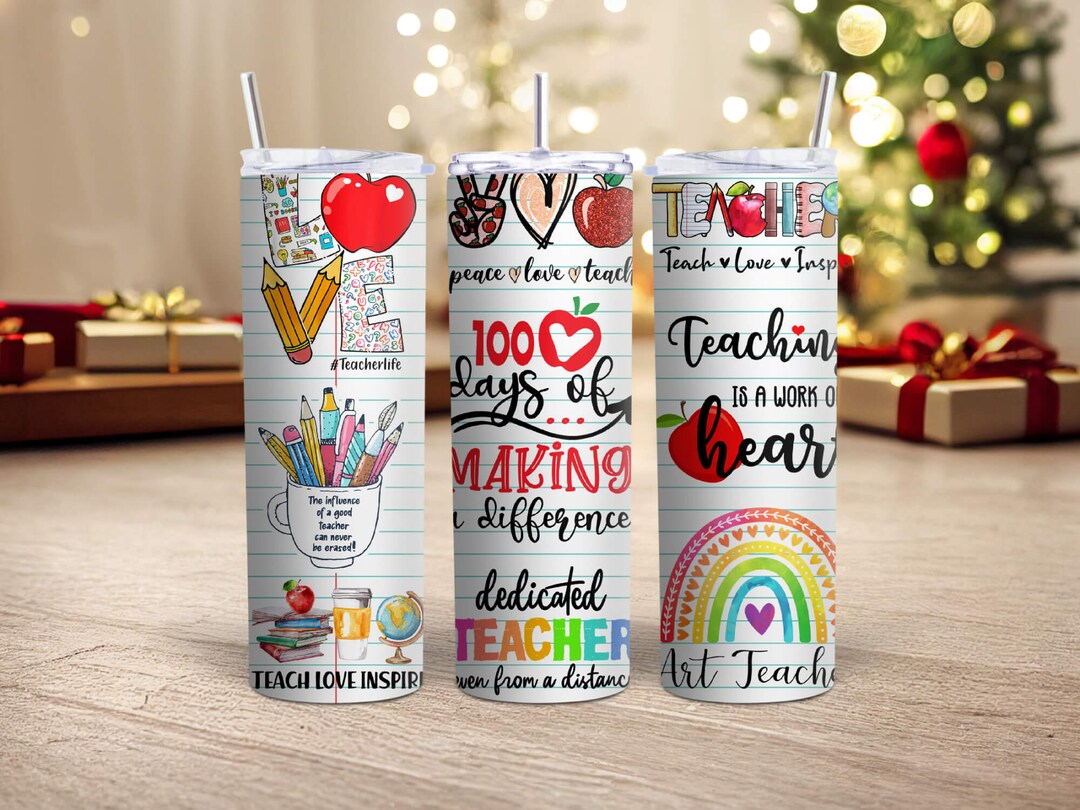 Tumbler Gift for Teacher, PERSONALIZED Teacher Appreciation Gift ...