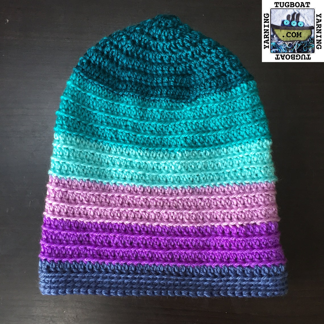PDF CROCHET PATTERN the Braided Edge Love Slouchy Hat Adult Small, Med